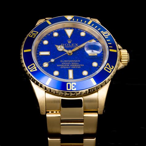 rolex submariner oro quadrante blu|orologio rolex submariner prezzo.